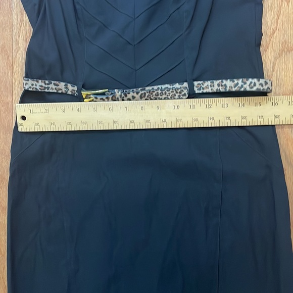 Star by Julia Macdonald NWT Dress Black Size 14 with leopard belt - Picture 10 of 16